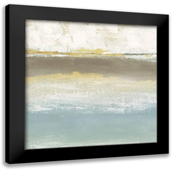 Tava Studios 12x12 Black Modern Framed Museum Art Print Titled - Soft Solace Detail I