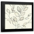thumbnail image 1 of Tava Studios 12x12 Black Modern Framed Museum Art Print Titled - Whispering Leaves II, 1 of 5