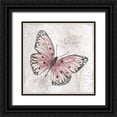 thumbnail image 1 of Tava Studios 12x12 Black Ornate Wood Framed with Double Matting Museum Art Print Titled - Passion Butterfly, 1 of 4