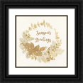 thumbnail image 1 of Tava Studios 12x12 Black Ornate Wood Framed with Double Matting Museum Art Print Titled - Seasons Greetings, 1 of 4