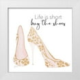 thumbnail image 1 of Tava Studios 12x12 White Modern Wood Framed Museum Art Print Titled - Buy the Shoes, 1 of 4