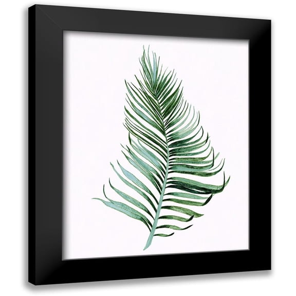 Tava Studios 12x14 Black Modern Framed Museum Art Print Titled - Sage Frond II