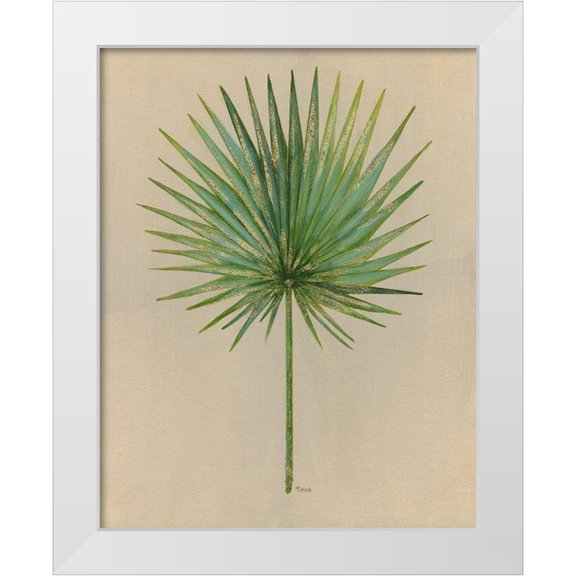 Tava Studios 12x14 White Modern Wood Framed Museum Art Print Titled - Oasis I