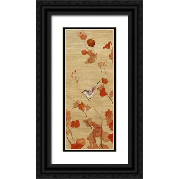 Tava Studios 12x24 Black Ornate Wood Framed with Double Matting Museum Art Print Titled - Spring Return - Detail II