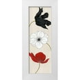 thumbnail image 1 of Tava Studios 13x32 White Modern Wood Framed Museum Art Print Titled - Elegante Trio II, 1 of 4