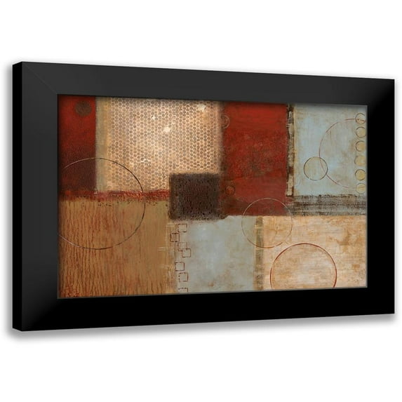 Tava Studios 14x11 Black Modern Framed Museum Art Print Titled - Seasons Go Round I