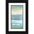 thumbnail image 1 of Tava Studios 14x24 Black Ornate Wood Framed with Double Matting Museum Art Print Titled - Beach Walk II, 1 of 4