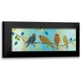thumbnail image 1 of Tava Studios 14x8 Black Modern Framed Museum Art Print Titled - Bird Chat I, 1 of 5