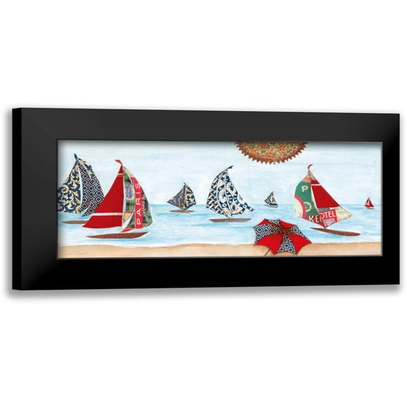 Tava Studios 14x8 Black Modern Framed Museum Art Print Titled - South of France II