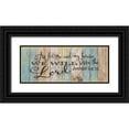 thumbnail image 1 of Tava Studios 14x8 Black Ornate Wood Framed with Double Matting Museum Art Print Titled - Serve The Lord, 1 of 4
