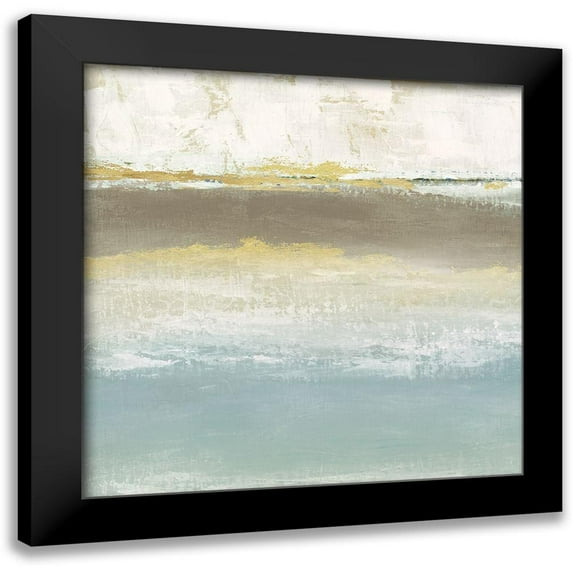 Tava Studios 15x15 Black Modern Framed Museum Art Print Titled - Soft Solace Detail I