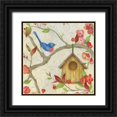 thumbnail image 1 of Tava Studios 15x15 Black Ornate Wood Framed with Double Matting Museum Art Print Titled - Neighborhood II, 1 of 4