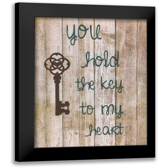 Tava Studios 15x18 Black Modern Framed Museum Art Print Titled - You Hold The Key