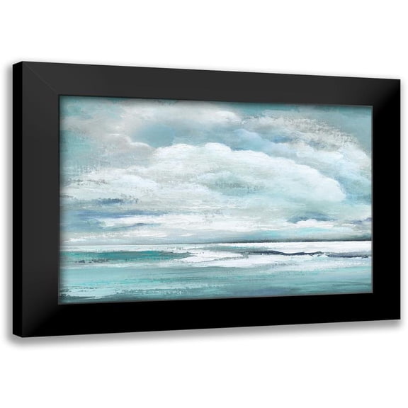 Tava Studios 18x13 Black Modern Framed Museum Art Print Titled - Billowing Clouds