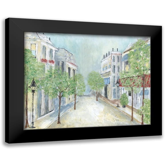 Tava Studios 18x15 Black Modern Framed Museum Art Print Titled - Springtime Stroll
