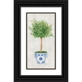 thumbnail image 1 of Tava Studios 18x32 Black Ornate Wood Framed with Double Matting Museum Art Print Titled - Sage Topiary, 1 of 4