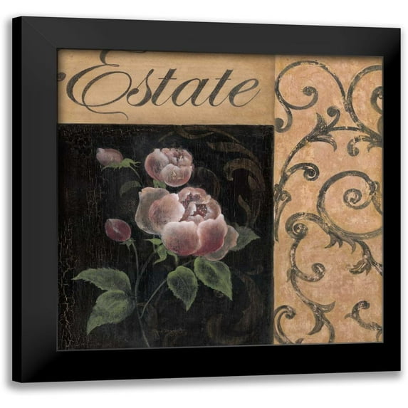 Tava Studios 20x20 Black Modern Framed Museum Art Print Titled - Estate