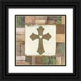 thumbnail image 1 of Tava Studios 20x20 Black Ornate Wood Framed with Double Matting Museum Art Print Titled - The Cross, 1 of 4
