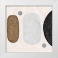 thumbnail image 1 of Tava Studios 20x20 White Modern Wood Framed Museum Art Print Titled - Neutral Stones II, 1 of 4
