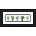 thumbnail image 1 of Tava Studios 24x9 Black Ornate Wood Framed with Double Matting Museum Art Print Titled - Herbs In A Row, 1 of 4