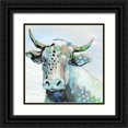 thumbnail image 1 of Tava Studios 26x26 Black Ornate Wood Framed with Double Matting Museum Art Print Titled - Blue Moood, 1 of 4