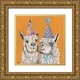 thumbnail image 1 of Tava Studios 26x26 Gold Ornate Wood Framed with Double Matting Museum Art Print Titled - Llama Party, 1 of 4