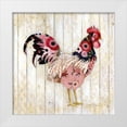 thumbnail image 1 of Tava Studios 26x26 White Modern Wood Framed Museum Art Print Titled - Pecking Order I, 1 of 4
