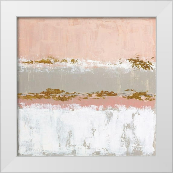 Tava Studios 26x26 White Modern Wood Framed Museum Art Print Titled - Sedona Sunset