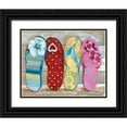 thumbnail image 1 of Tava Studios 32x26 Black Ornate Wood Framed with Double Matting Museum Art Print Titled - Beach Bum III, 1 of 4