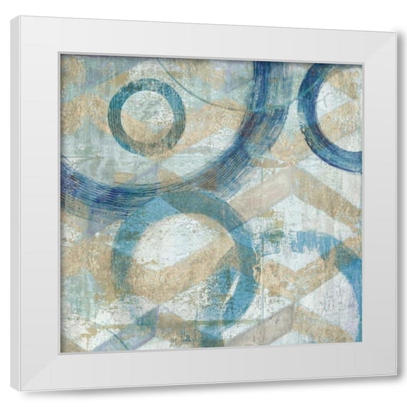 Tava Studios 4x14 White Modern Wood Framed Wall Art Titled - Bend II