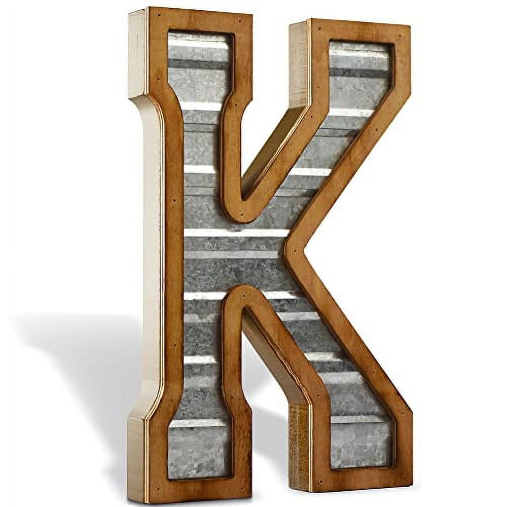 Tavenly Galvanized Farmhouse Letters for Home Wall Decor - Large Metal