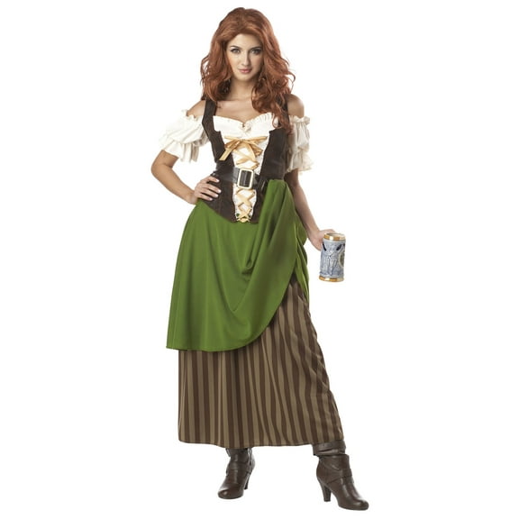California Costumes Tavern Maiden Dress Costume Adult Small 6-8 Female