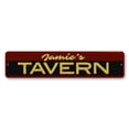 thumbnail image 1 of Tavern Name Sign, Bar Sign, Custom Bar Owner Name Sign, Bartender Sign, Tavern Bar Aluminum Decor - 4x18 inches, 1 of 4