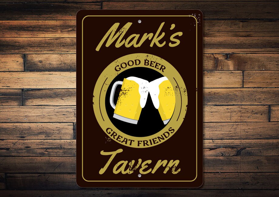 Tavern Sign Beer Mugs Sign Tavern Decor Tavern Gift Tavern Owner Gift ...