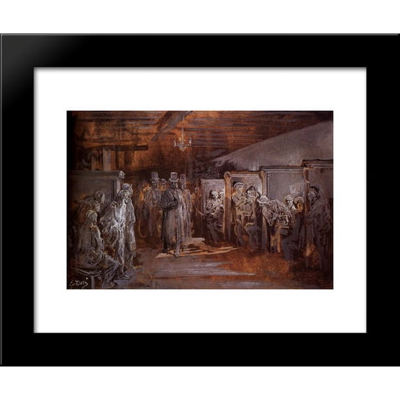 Tavern in Whitechapel 20x24 Framed Art Print by Gustave Dore