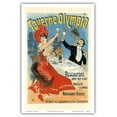 thumbnail image 1 of Taverne Olympia Restaurant - Vintage Advertising Poster by Jules Chéret 1899 - Master Art Print (Unframed) 12in x 18in, 1 of 4