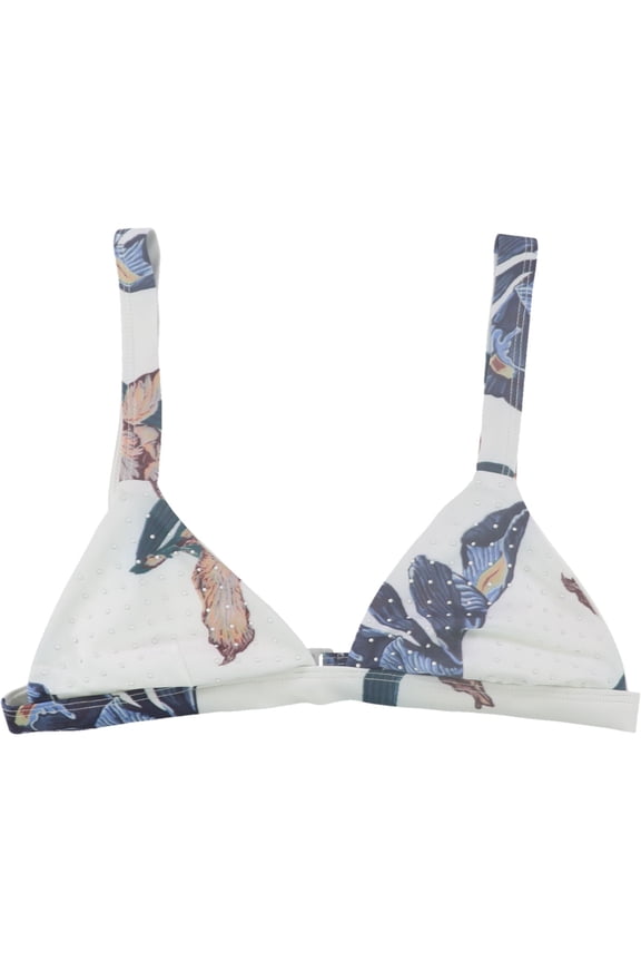 Womens Addison Nail Heads Bikini Swim Top, White, Large