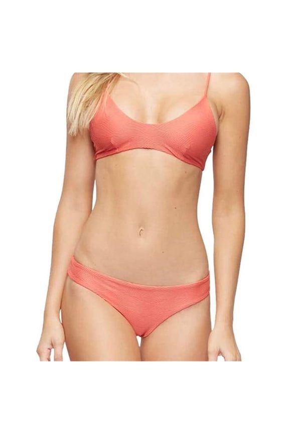 Womens Ali Bikini Swim Bottom, Orange, Large