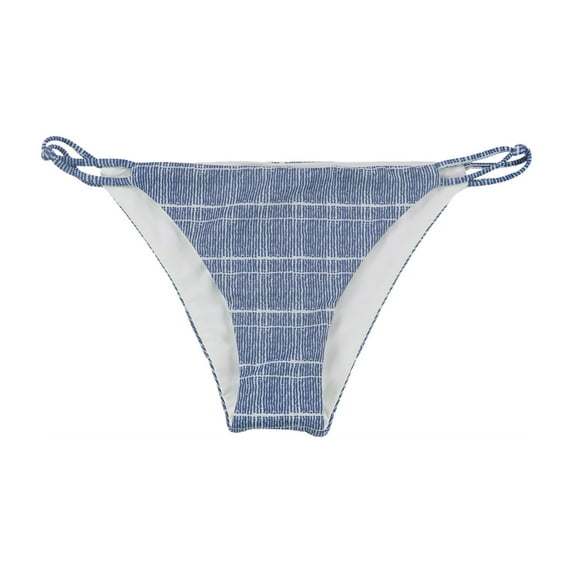Tavik Womens Asher Knot Side Straps Bikini Swim Bottom, Blue, Small