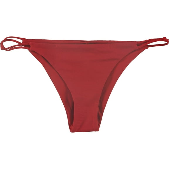 Tavik Womens Asher Knotted Straps Bikini Swim Bottom, Red, Large