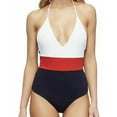 thumbnail image 1 of Tavik Womens Chase Color Blocked One Piece Halter Top Swimsuit, Red, X-Small, 1 of 2