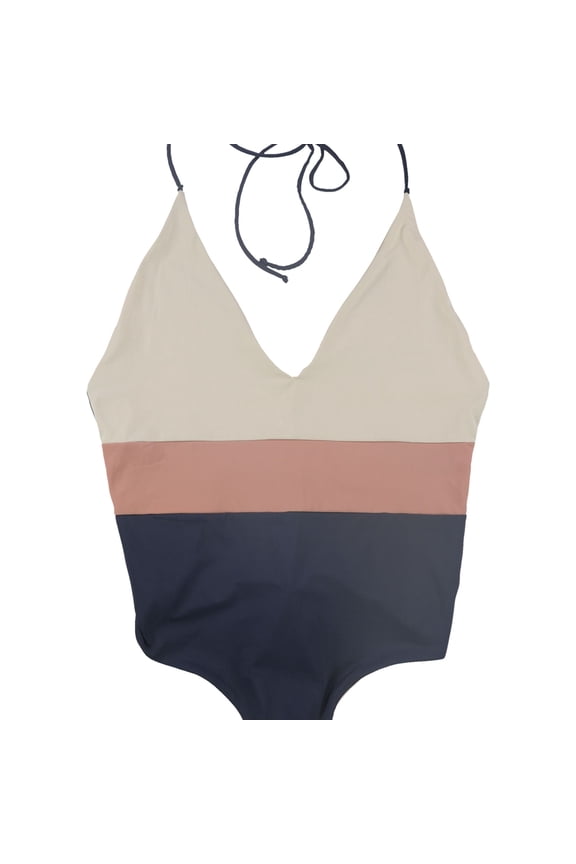 Womens Chase Reverisble One Piece Halter Top Swimsuit, Multicoloured, X-Small