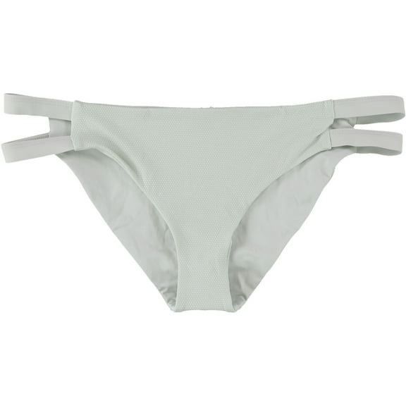 Tavik Womens Chloe Glossy Pique Bikini Swim Bottom, Blue, Large