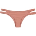 thumbnail image 1 of Tavik Womens Chloe Minimal Bikini Swim Bottom, Orange, Large, 1 of 2
