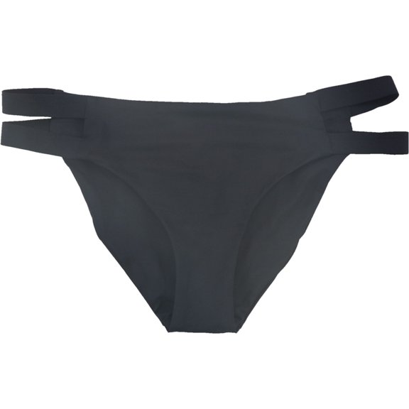 Tavik Womens Chloe Side Straps Bikini Swim Bottom, Black, X-Small