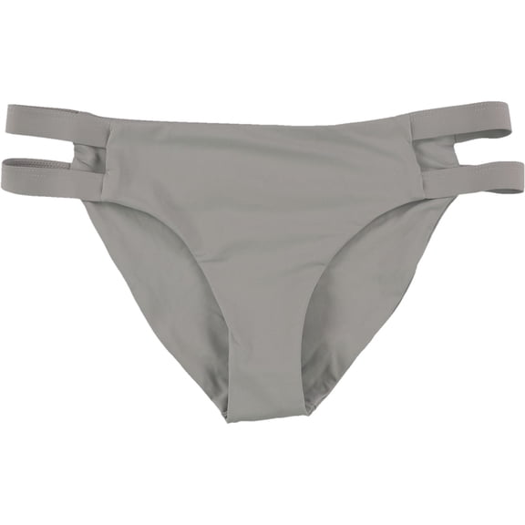 Tavik Womens Chloe Side Straps Bikini Swim Bottom, Grey, Medium