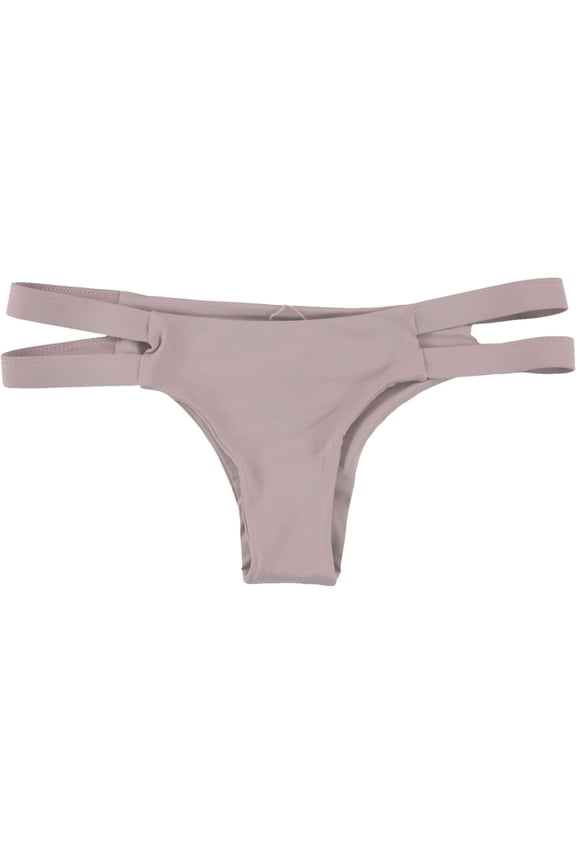 Womens Chloe Side Straps Bikini Swim Bottom, Pink, X-Large