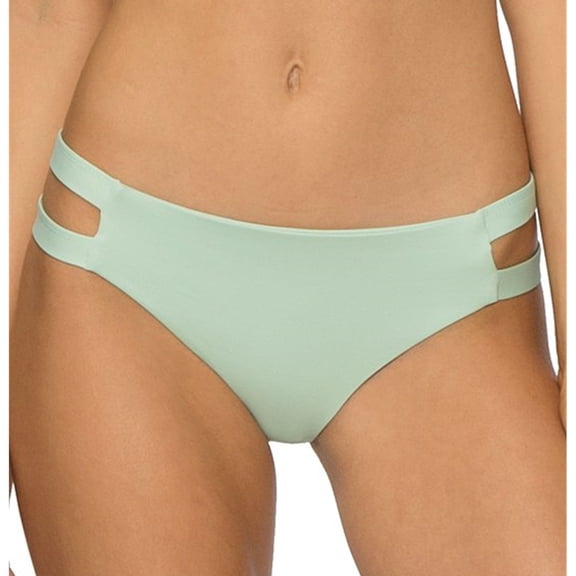 Tavik Womens Chloe Side Tab Bikini Swim Bottom, Green, X-Small