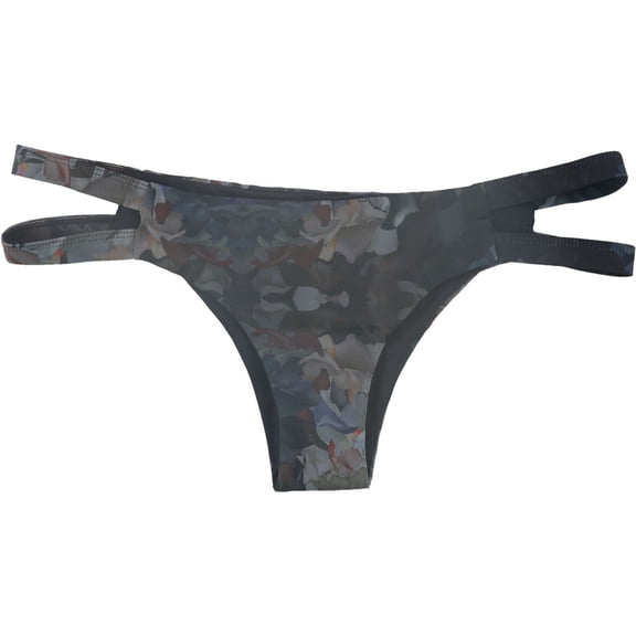 Tavik Womens Chloe Side Tabs Bikini Swim Bottom, Black, X-Small