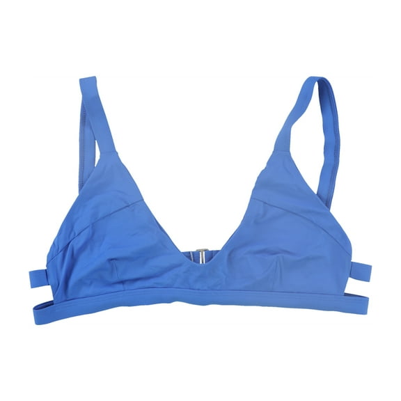 Tavik Womens Coco Scoop Neck Bikini Swim Top, Blue, X-Large